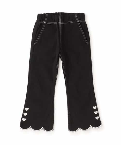 スカラップフレアパンツ  10分丈