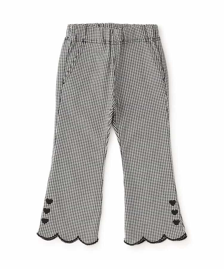 スカラップフレアパンツ  10分丈