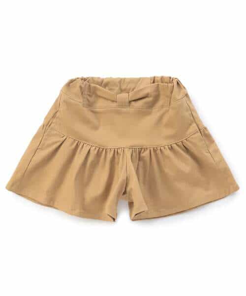 ウエストリボンフレアショートパンツ