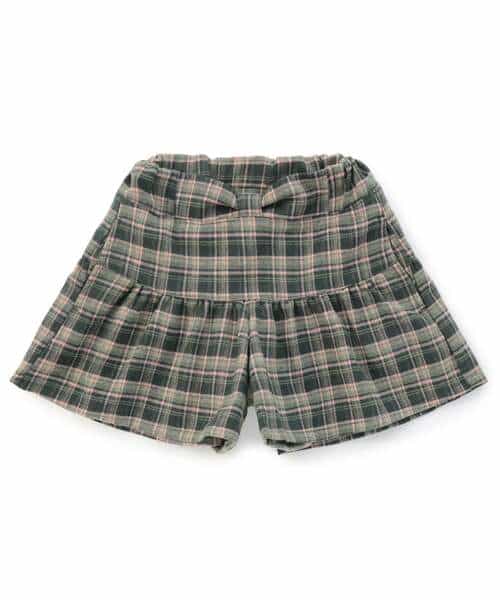 ウエストリボンフレアショートパンツ