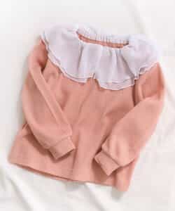 ★SALE★フリル衿ワッフルTシャツ