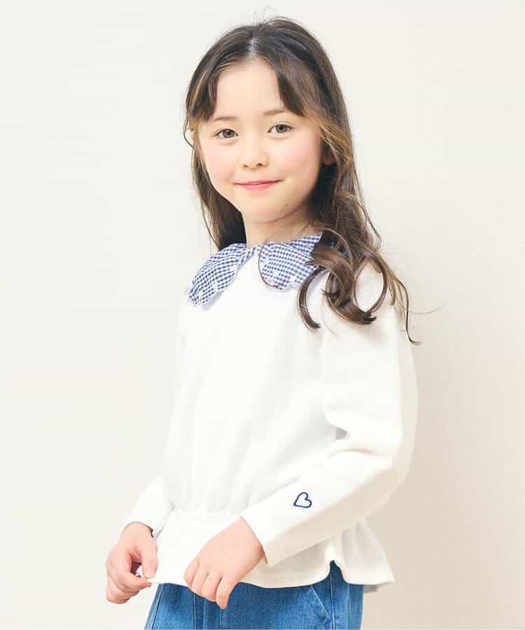 ★SALE★ハート刺繍スカラップ衿トップス