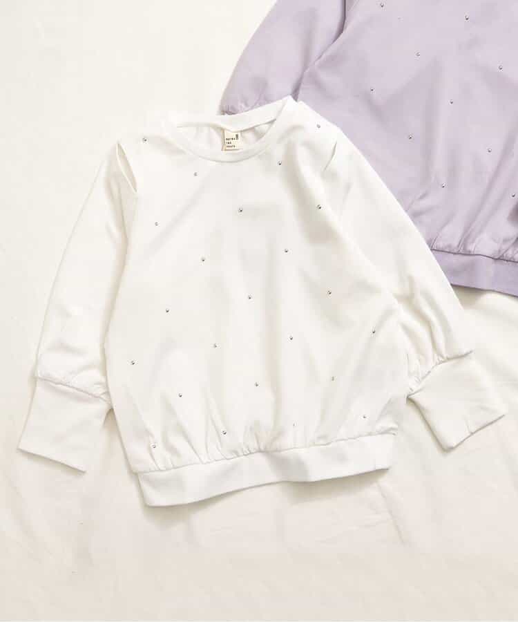 ★SALE★ショルダーカットビジューTシャツ