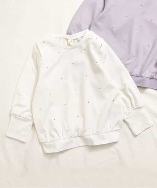 ★SALE★ショルダーカットビジューTシャツ