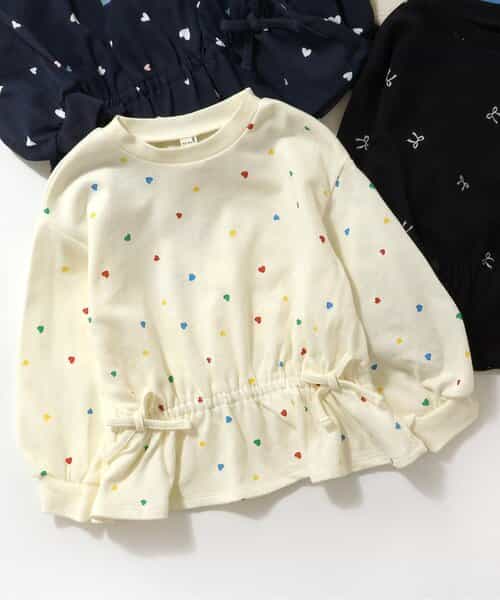 ★【アウトレット】期間限定SALE★無地・花柄ドロストTシャツ