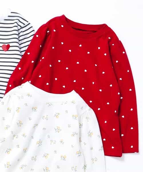 ★SALE★GIRLSモチーフ長袖Tシャツ｜7days Style