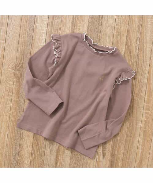 肩フリルさくらんぼメロウTシャツ