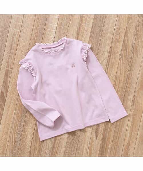 肩フリルさくらんぼメロウTシャツ