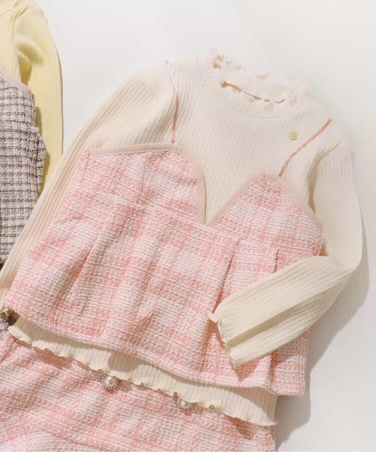 ★SALE★ツイードビスチェドッキングトップス