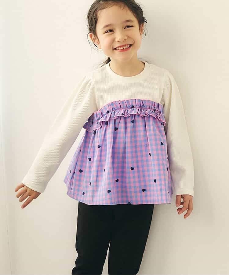 ワッフルフリルドッキングトップス