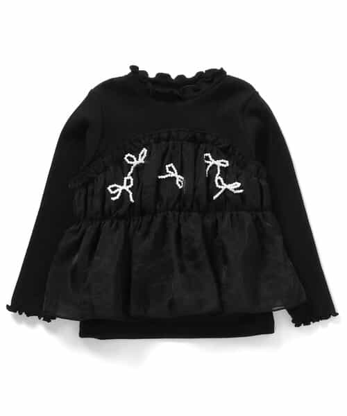 ★SALE★パールリボンドッキングトップス