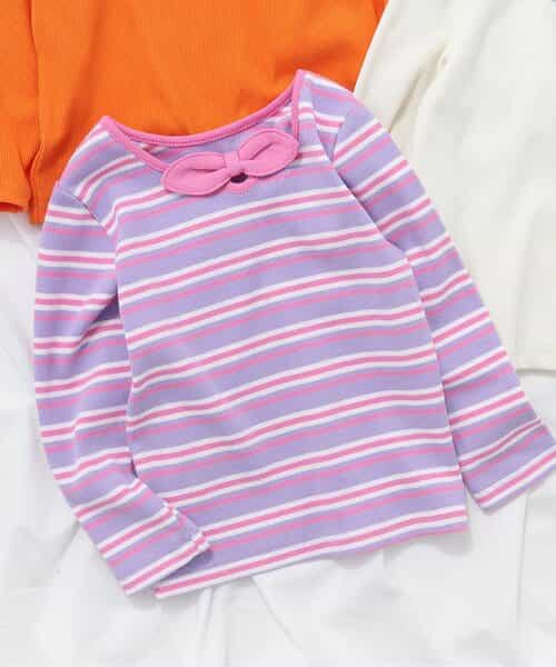 【リンク】前後2WAYリボンリブTシャツ