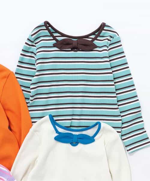 【リンク】前後2WAYリボンリブTシャツ