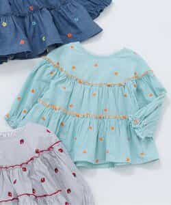 フルーツ刺繍メローティアードチュニック