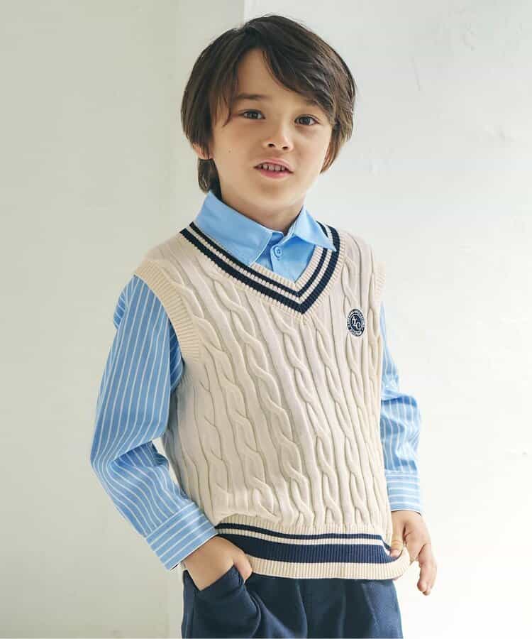 ラインニットベスト