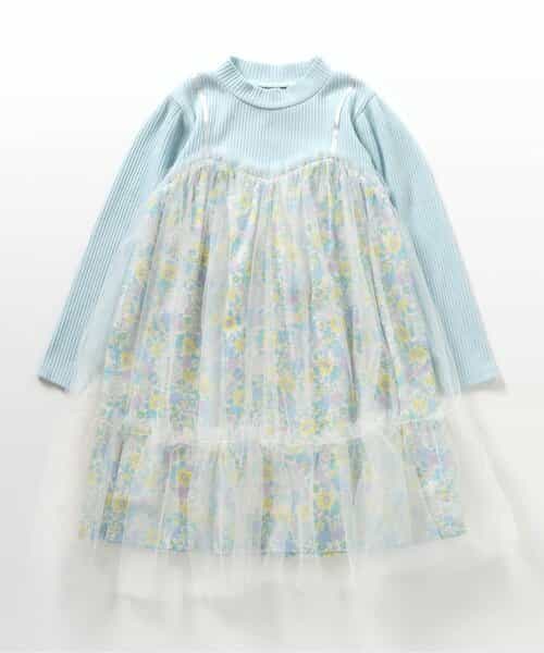 ★SALE★フラワーチュールワンピース_アプレレクールマシェリ