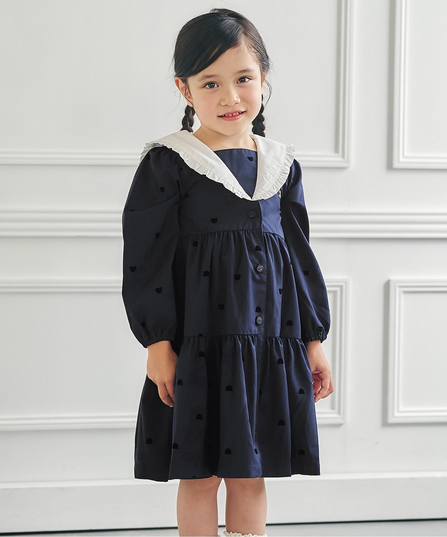 【ハンドメイド】スモッキングワンピース スモッキングガーデン｜スモッキング刺繍教室 | 完成しました