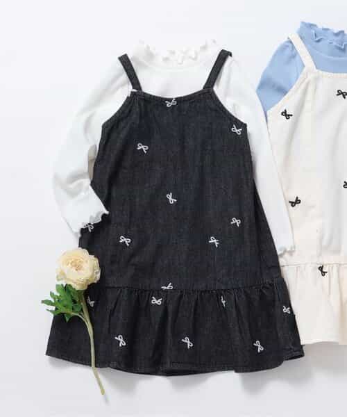★SALE★リボン刺繍キャミワンピース＆インナーセット