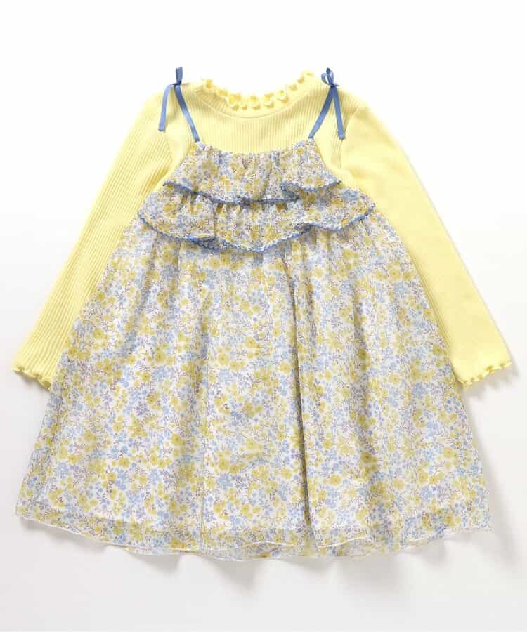 フラワーシフォンワンピース_アプレレクールマシェリ