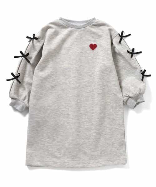 袖リボンワンピース