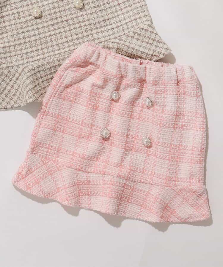 ★SALE★【セットアップ可】ツイードフレアスカート