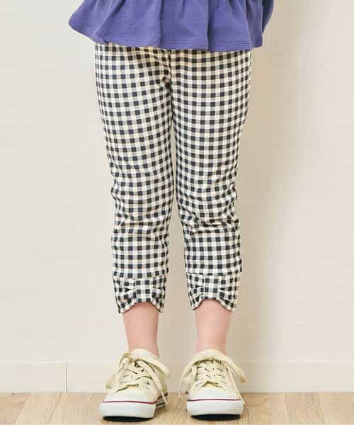 ☆SALE☆裾リボン|7days Style pants 9分丈_防汚加工つき ☆SALE☆裾リボン|7days Style pants 9分丈_防汚加工つき