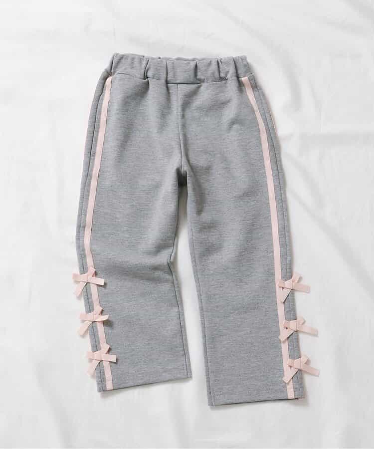 ★SALE★WEB限定 サイドリボンラインパンツ 10分丈