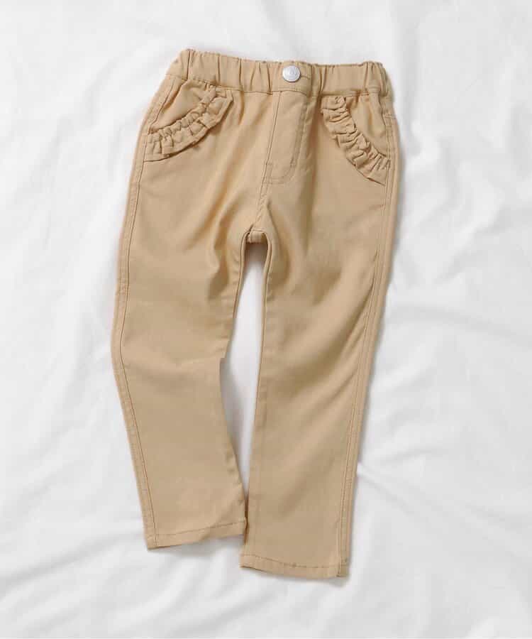 ★SALE★WEB限定 らくらくストレッチポケットフリルパンツ