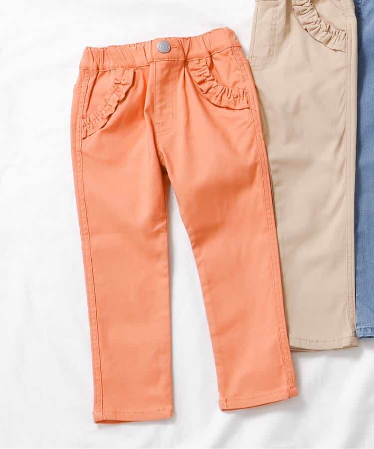 ★SALE★WEB限定 らくらくストレッチポケットフリルパンツ