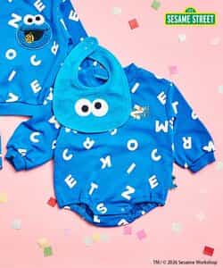 セサミストリート ボディスーツ×スタイセット