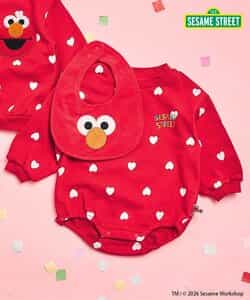 セサミストリート ボディスーツ×スタイセット