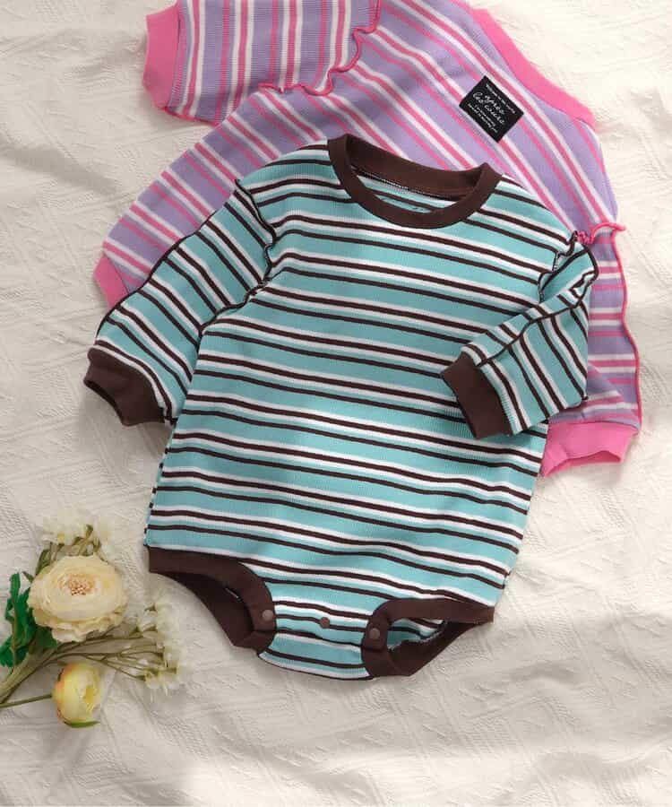 【リンク】WEB限定 マルチボーダーメロウボディースーツ