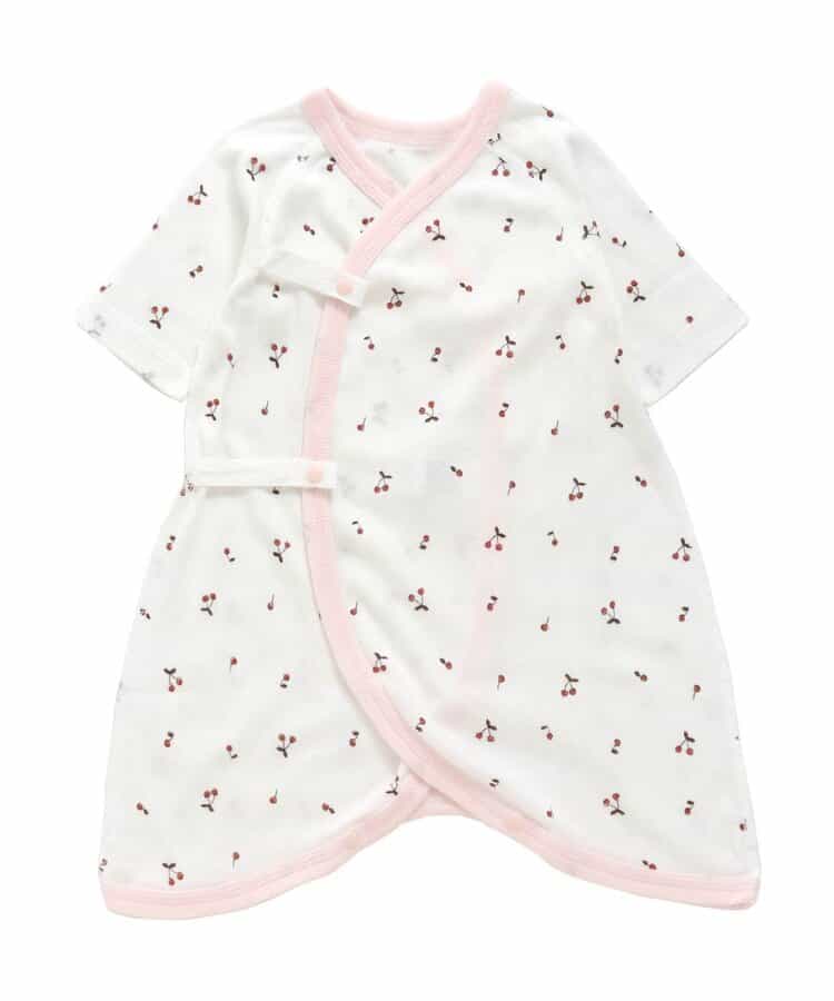 ベビー長袖フライスコンビ肌着