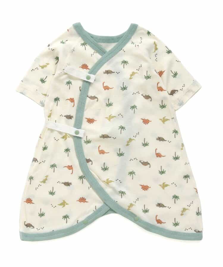 ベビー長袖フライスコンビ肌着