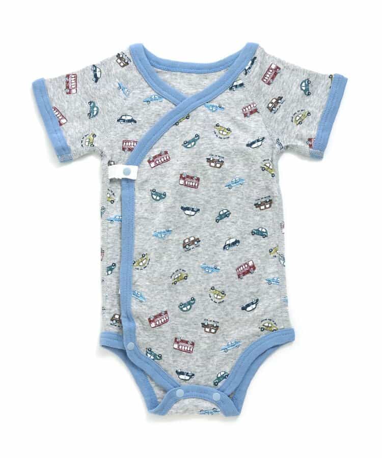 ベビー半袖フライスボディ肌着