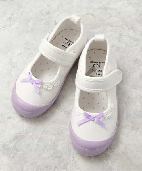 かんたんフィット レースフリル上履き