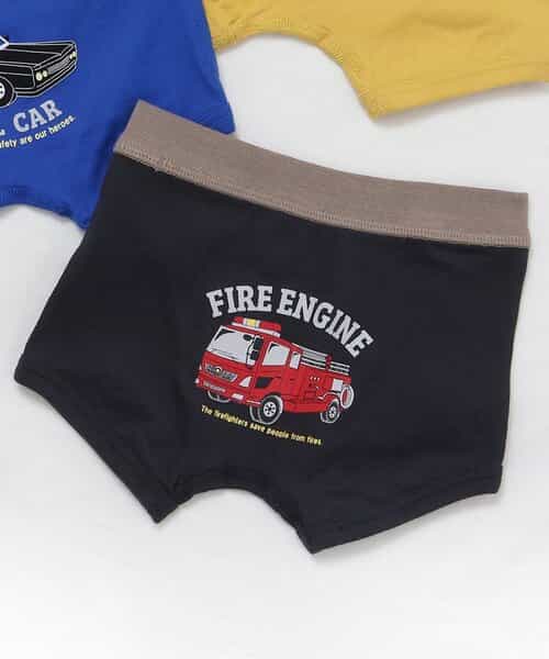 3P対象 BOYS車・恐竜バックプリントパンツ