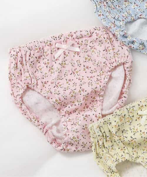 3P対象 GIRLS小花総柄ショーツ