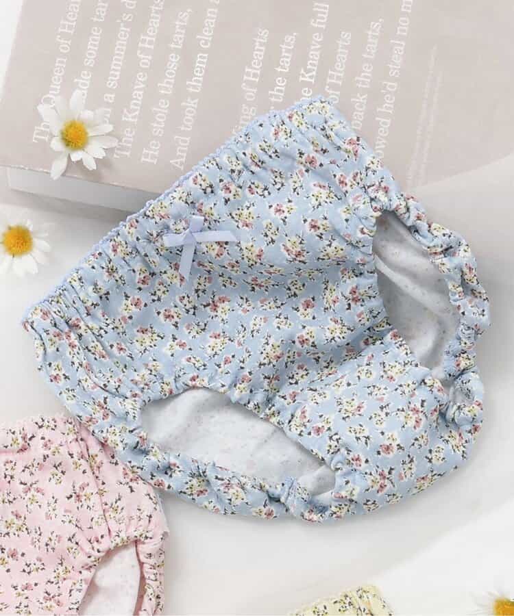 3P対象 GIRLS小花総柄ショーツ