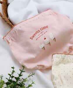 3P対象B GIRLSくま・アイスバックプリントパンツ