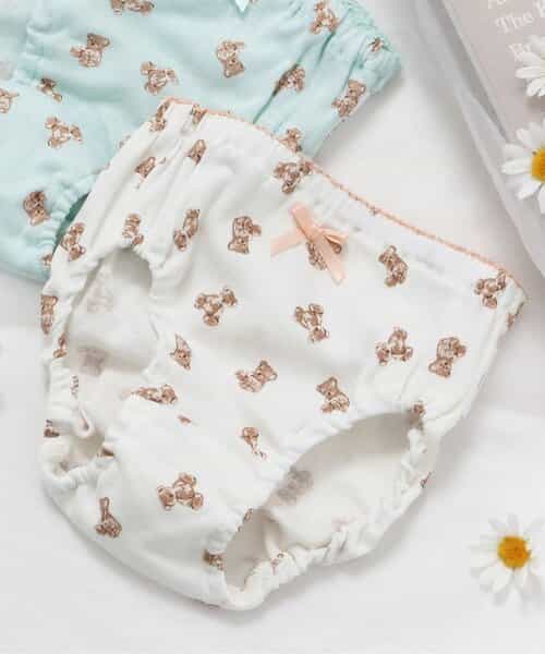 3P対象 GIRLSくま総柄ショーツ