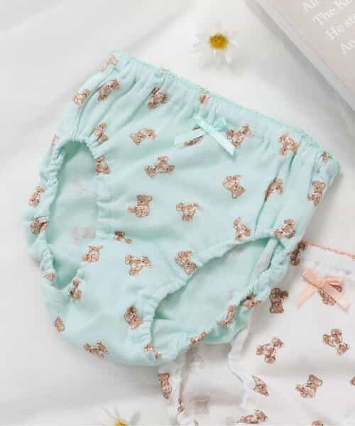 3P対象 GIRLSくま総柄ショーツ