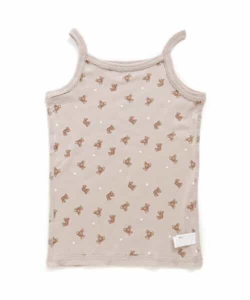 GIRLSフライス総柄キャミソール