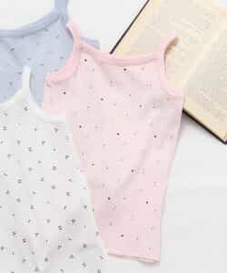 GIRLSフライス総柄キャミソール