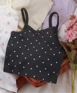 深あきインナーリブキャミソール