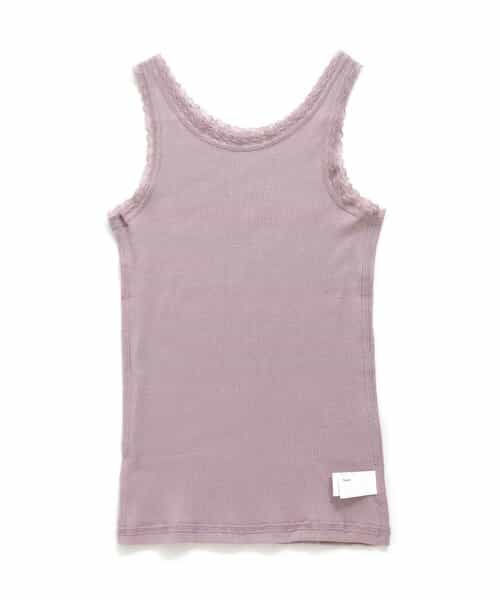 GIRLSリブレースタンクトップ