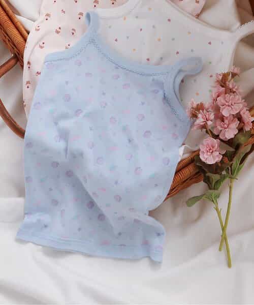 GIRLSフライス総柄キャミソール