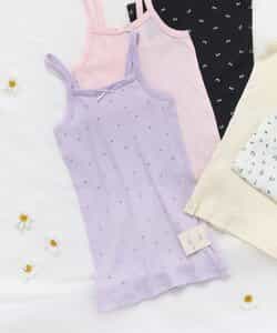 深あきインナーリブキャミソール