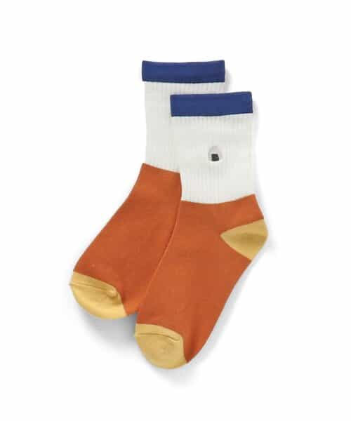3P対象 ワンポイントモチーフ刺繍ソックス