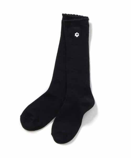 ワンポイント刺繍ハイソックス
